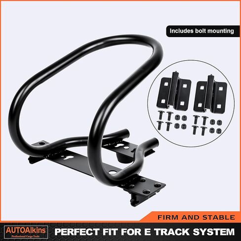 AUTOAlkins 4 حزمة E-Track دراجة نارية عجلة الساندة الصلب، تستقيم عجلة دراجة نارية الساندة، حواجز عجلة دراجة نارية للمقطورات، الكراجات، ملحقات المسار الإلكتروني in Kuwait