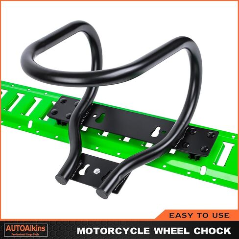 AUTOAlkins 4 حزمة E-Track دراجة نارية عجلة الساندة الصلب، تستقيم عجلة دراجة نارية الساندة، حواجز عجلة دراجة نارية للمقطورات، الكراجات، ملحقات المسار الإلكتروني in Kuwait