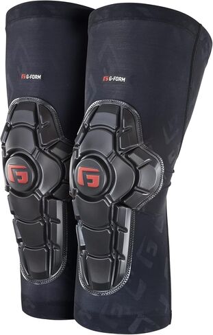 G-Form Youth Pro-X2 Mountain Bike Knee Pads - Knee Compression Sleeve for Boys & Girls - Black Logo, Youth Large/X-Large in Saudi Arabia