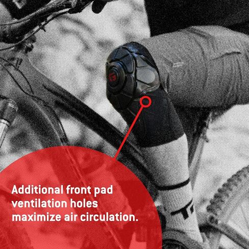 G-Form Youth Pro-X2 Mountain Bike Knee Pads - Knee Compression Sleeve for Boys & Girls - Black Logo, Youth Large/X-Large in Saudi Arabia