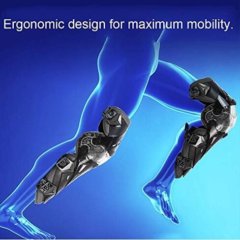 واقيات الركبة للسباق من Scoyco، PP PE لتجنب الاصطدامات الصلبة وقابلة للتدوير لدراجات Moto/ATV/BMX K12 (أسود) in Kuwait