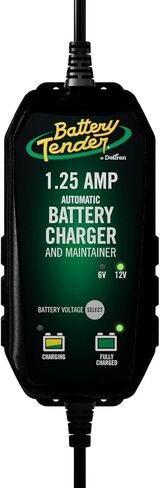 Battery Tender Plus 12V Battery Charger and Maintainer: Selectable 6V, 1.25 AMP, 12V Battery Charger and Maintainer for Powersports - Switchable 6 and 12V Battery Float Charger - 022-0211-DL-WH in Saudi Arabia