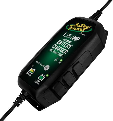 Battery Tender Plus 12V Battery Charger and Maintainer: Selectable 6V, 1.25 AMP, 12V Battery Charger and Maintainer for Powersports - Switchable 6 and 12V Battery Float Charger - 022-0211-DL-WH in Saudi Arabia