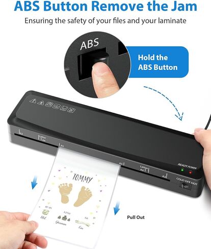 Laminator Machine, Sweleke A3 Laminating Machine with 10 Laminating Sheets, 11x 17 Thermal Lamination Machine for Home, 13 Inch Laminator Machine Hot and Cold for School Office Use in Saudi Arabia