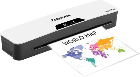 Fellowes Ayla 125 مع آلة تغليف ورقية للإحماء السريع لمدة دقيقة واحدة، بما في ذلك مجموعة أدوات بدء الحقيبة (5752001) in Kuwait