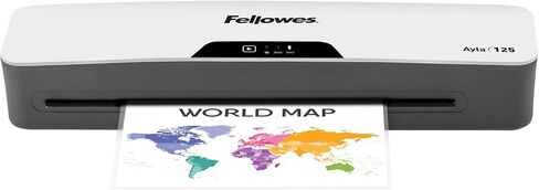 Fellowes Ayla 125 مع آلة تغليف ورقية للإحماء السريع لمدة دقيقة واحدة، بما في ذلك مجموعة أدوات بدء الحقيبة (5752001) in Kuwait