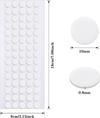JANYUN 280Pcs Sticky Dot Stickers Clear Putty Sticky Tack for Decoration in Kuwait