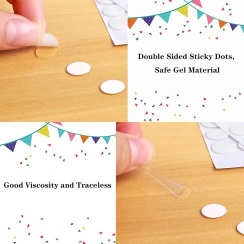 JANYUN 280Pcs Sticky Dot Stickers Clear Putty Sticky Tack for Decoration in Kuwait