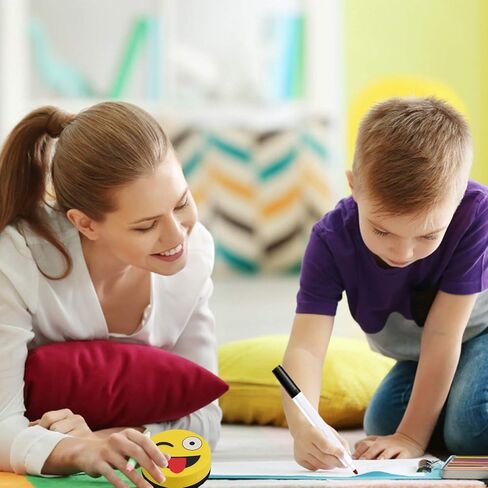 Whiteboard Eraser - Magnetic Dry Erase Eraser, Cute Smiley Magnetic Dry Erase Eraser, for Classroom Decor, Office Meeting - 8 Pieces in Kuwait