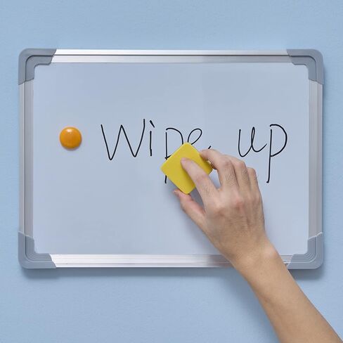 Magnetic Whiteboard Dry Erasers Chalkboard Cleansers for Kids and Classroom Teacher Supplies, Home and Office (8 Pack-Blue) in Kuwait