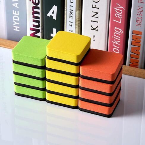 Magnetic Whiteboard Dry Erasers Chalkboard Cleansers for Kids and Classroom Teacher Supplies, Home and Office (8 Pack-Blue) in Kuwait