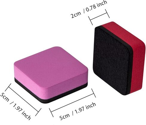 Magnetic Whiteboard Dry Erasers Chalkboard Cleansers for Kids and Classroom Teacher Supplies, Home and Office (8 Pack-Blue) in Kuwait