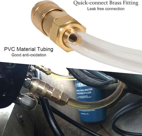 Boat Bleed Tube Kit Filler Tube Kit Bridge Tube for Seastar Hydraulic Steering Systems HA5438, 2 Pack in Saudi Arabia