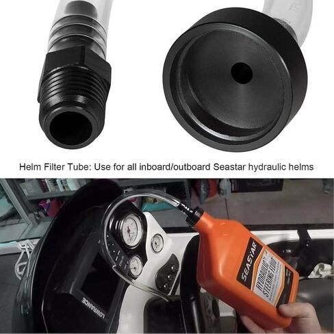 Boat Bleed Tube Kit Filler Tube Kit Bridge Tube for Seastar Hydraulic Steering Systems HA5438, 2 Pack in Saudi Arabia