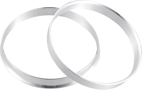 ACROPIX 70.3mm to 74.1mm Universal Car Hub Centric Rings Silver Tone - Pack of 2 in Saudi Arabia