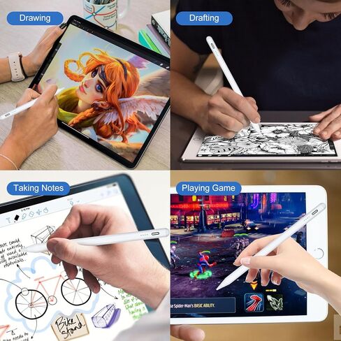 قلم ستايلس لجهاز iPad الجيل التاسع والعاشر، قلم Apple الجيل الثاني، قلم Apple Pen iPad متوافق مع iPad Pro 11&12.9"، iPad Air 5th/4/3rd Gen، iPad 6/7/8th Gen، iPad Mini 5/6th Gen (أزرق ) in Saudi Arabia