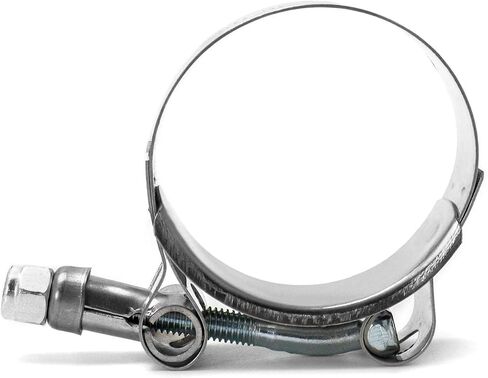 QWORK 2.5" T-Bolt Hose Clamp Stainless Steel, 4 Pack Working Range 70mm - 78mm for 2.5" Hose ID, Turbo Intake Intercooler Hose Clamp in Saudi Arabia