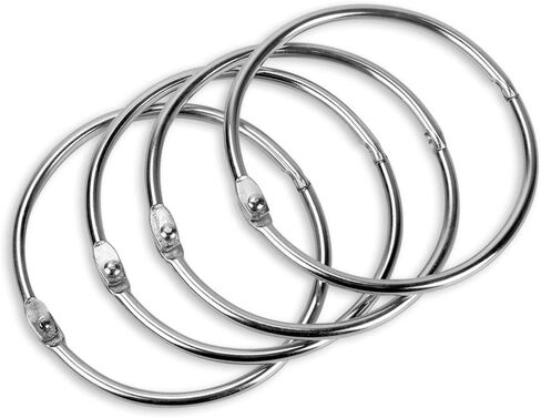 Simetufy Binder Rings 3 Inch(24 Pack) Metal Paper Rings,Large Key Rings,Extra Large Metal Book Rings in Saudi Arabia