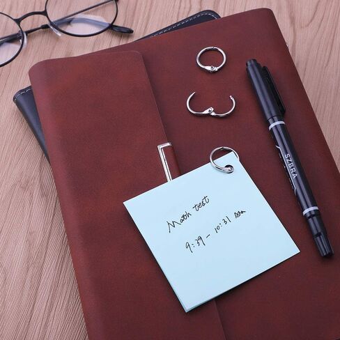 حلقات Antner Binder مقاس 0.75 بوصة حلقات كتب معدنية مطلية بالنيكل حلقات فضفاضة من أوراق الشجر حلقات مفاتيح حلقات ورقية لبطاقات الفهرسة وحلقات بطاقات فلاش للمدرسة والمكتب والمنزل، 120 حزمة in Kuwait