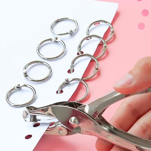 حلقات Antner Binder مقاس 0.75 بوصة حلقات كتب معدنية مطلية بالنيكل حلقات فضفاضة من أوراق الشجر حلقات مفاتيح حلقات ورقية لبطاقات الفهرسة وحلقات بطاقات فلاش للمدرسة والمكتب والمنزل، 120 حزمة in Kuwait