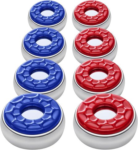 8 Pcs Dia. 2-1/8'' 53 mm Shuffleboard Pucks Set Indoor Table Shuffleboard Accessories Red and Blue Shuffleboard Pucks Equipment for Family Fun Home Games in Saudi Arabia