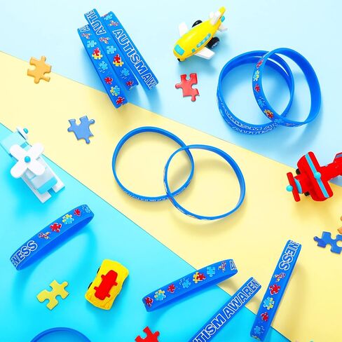Autism Bracelet Inspirational Autism Awareness Wristbands Autism Colorful Silicone Motivational Wristbands for Kids Adult Man Woman Gifts in Saudi Arabia