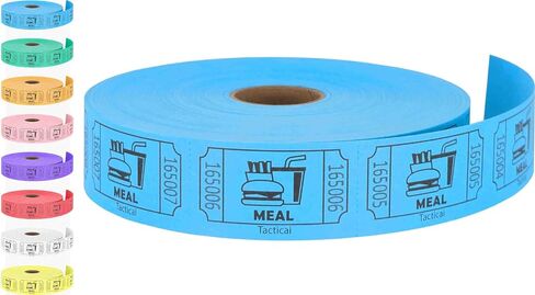 Tacticai 1000 Raffle Tickets, Drink, Purple (8 Color Selection), Single Roll for Events, Entry, Class Reward, Fundraiser & Prizes in Saudi Arabia
