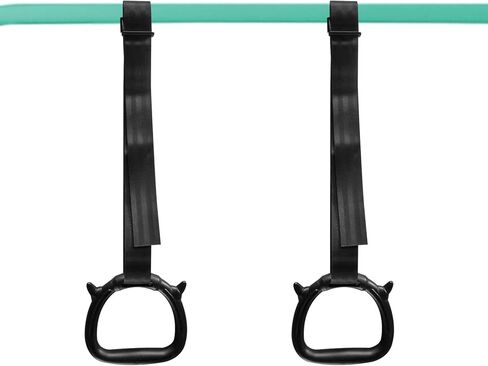 DING.PAI شريط تدريب الجمباز القابل للتوسيع مع حلقات مجانية، ارتفاع قابل للتعديل أفقي بار الجمباز تدريب الصغار بار قابل للطي تدريب القرد بار للأطفال in Kuwait