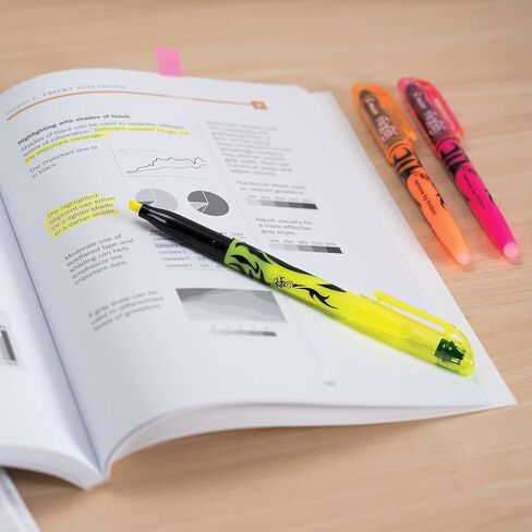 Pilot, FriXion Light Erasable Highlighters, Chisel Tip, Pack of 3, Assorted Colors in Kuwait