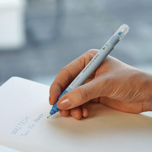 علامات تمييز ذات طرف مزدوج من WRITECH: مجموعة أقلام تحديد متعددة الألوان ذات طرف جمالي رفيع وإزميل، مجموعة أقلام تحديد متعددة الألوان لا تنزف أو تلطخ لتدوين تسليط الضوء على الكتاب المقدس، ألوان متنوعة 12 قطعة in Kuwait