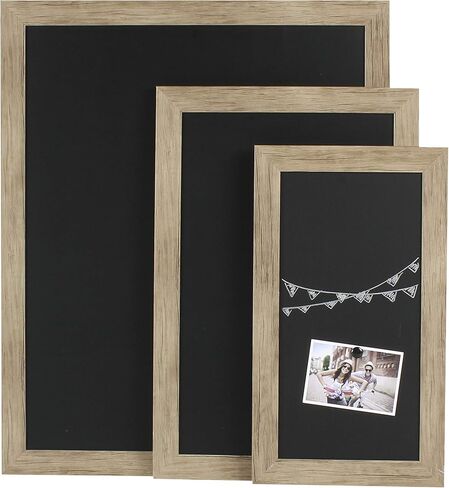 DesignOvation Beatrice Framed Magnetic Chalkboard, 18x27, Rustic Brown in Kuwait