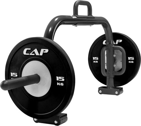 CAP Barbell Deluxe Open Trap Bar, Hex Bar, Shrug Bar, Deadlift Bar for Olympic and Standard Plates - Black in Kuwait