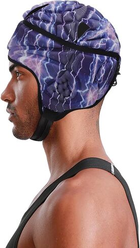 Rugby Helmet Flag Football Padded Headgear Adjustable Soft Shell Headguard Head Protection Soccer Scrum Cap for Kids Youth in Saudi Arabia