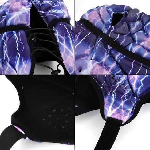 Rugby Helmet Flag Football Padded Headgear Adjustable Soft Shell Headguard Head Protection Soccer Scrum Cap for Kids Youth in Saudi Arabia