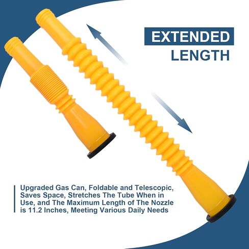 Gas Can Spout Replacement ，Gas Can Nozzle，for 1/2/5/10 Gallon Gas Can Replacement of Old Style Gas Cans Includes Nozzle, Vent caps, Rubber Gasket, Drill bits, Auxiliary Base Cap in Saudi Arabia