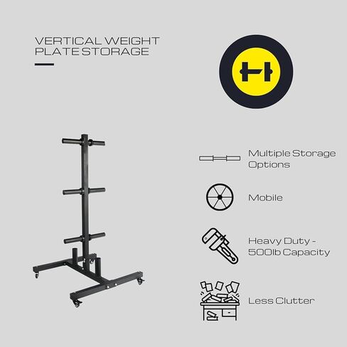 HulkFit Heavy-Duty Weight Plate, Dumbbell & Barbell Storage Rack for Home & Commercial Gym in Saudi Arabia