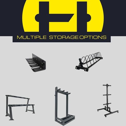 HulkFit Heavy-Duty Weight Plate, Dumbbell & Barbell Storage Rack for Home & Commercial Gym in Saudi Arabia