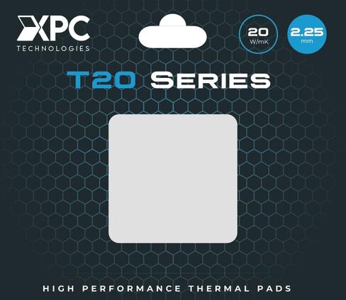 XPC High Performance 20W/mK Thermal Pad T20 Series, 100 x 100mm, White, 0.5mm to 3.5mm Thickness, Non-Conductive for GPU, Electronics, Computer Parts (1.00mm) in Saudi Arabia