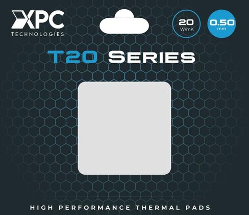 XPC High Performance 20W/mK Thermal Pad T20 Series, 100 x 100mm, White, 0.5mm to 3.5mm Thickness, Non-Conductive for GPU, Electronics, Computer Parts (1.00mm) in Saudi Arabia