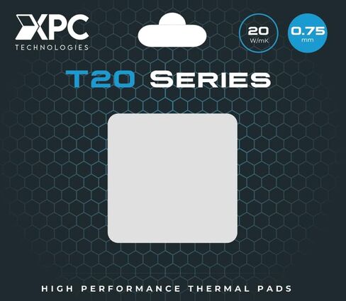 XPC High Performance 20W/mK Thermal Pad T20 Series, 100 x 100mm, White, 0.5mm to 3.5mm Thickness, Non-Conductive for GPU, Electronics, Computer Parts (1.00mm) in Saudi Arabia