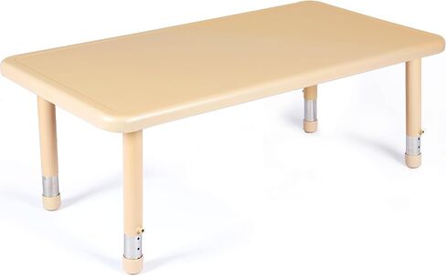 24" W x 47" L Rectangular Plastic Height Adjustable Activity Table with Large Dry Erase Table Top for Classrooms Toddler Furniture for Daycare, Daycare, Homes, Cornflower, etc (Green,1 Pcs) in Saudi Arabia