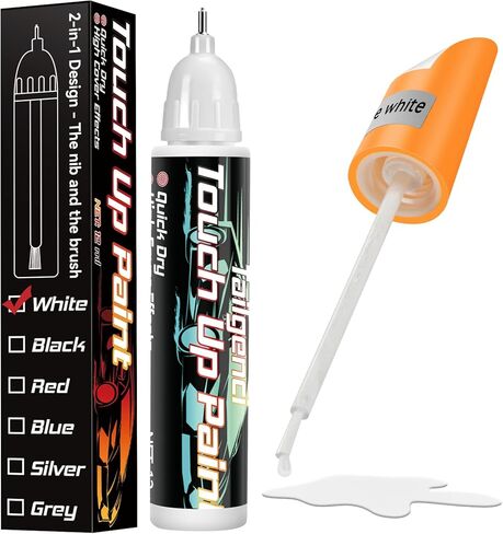 لمسة طلاء للسيارات، طلاء تلقائي سريع وسهل لخدش السيارة، إصلاح خدوش طلاء السيارة اثنين في واحد، مزيل خدوش السيارة للخدوش العميقة، طلاء لمسات السيارات (أسود) in Kuwait