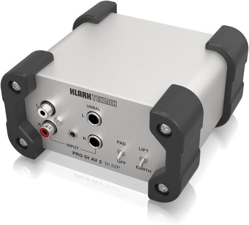 Klark teknik PRO DI AV 2 DI 22P صندوق DI ستيريو سلبي مع محولات ميداس ونطاق ديناميكي ممتد in Saudi Arabia