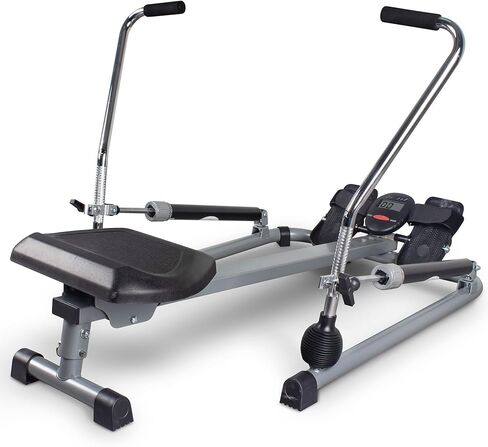 آلة التجديف Leikefitness قابلة للطي للاستخدام المنزلي آلة التجديف الهيدروليكية مع شاشة LCD لتمارين القلب لكامل الجسم in Kuwait