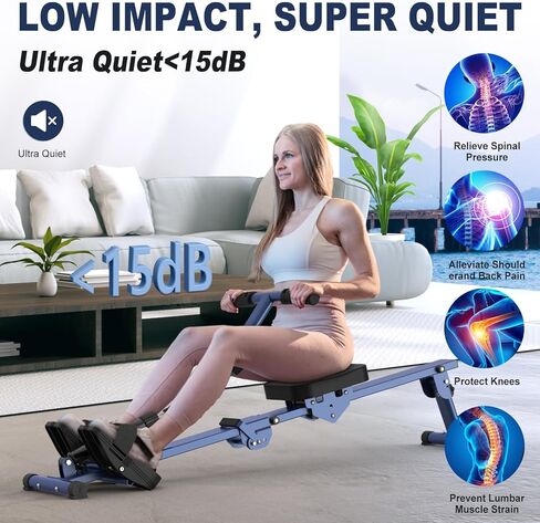 Rowing Machines for Home Use Row Machine Foldable Rowing Exercise Machine Compact Rowing Machine Portable Rowing Machine in Kuwait