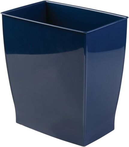 InterDesign Mono Wastebasket Trash Can - Rectangular, Navy in Saudi Arabia