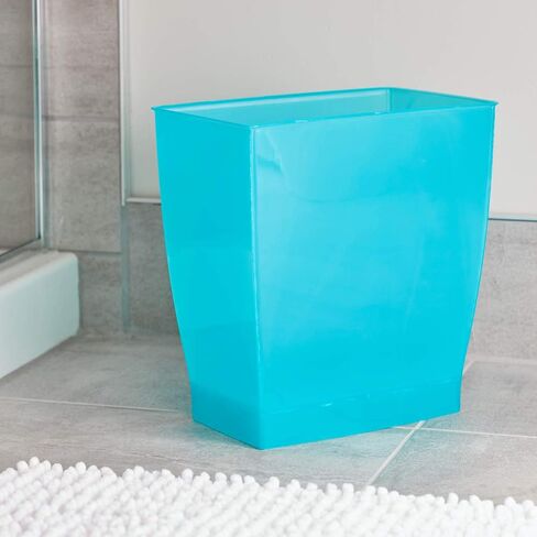 InterDesign Mono Wastebasket Trash Can - Rectangular, Navy in Saudi Arabia