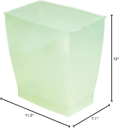 InterDesign Mono Wastebasket Trash Can - Rectangular, Navy in Saudi Arabia