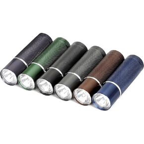 FASTPRO 6-Pack Mini Flashlights Set, Aluminum LED Flashlights with AAA Batteries Included & Pre-Installed, Super Bright for Party Favors, Kids Gift, Camping, Hurricane Supplies