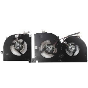 Replacement New Laptop CPU + GPU Cooling Fan for MSI GS76 Stealth Fan GS76 11UE GS76 11UG GS76 11UH GS76 11UK GS76 11UM WS76 MS-17M1 11UE-623-479NL Series 17M1-CPU-4P 17M1-G-CW-4P DC5V 1A Fan